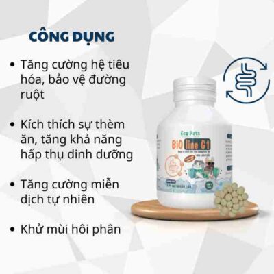 Men Vi Sinh Bioline G1 - Hỗ Trợ Điều Trị Chó Tiêu Chảy Cấp