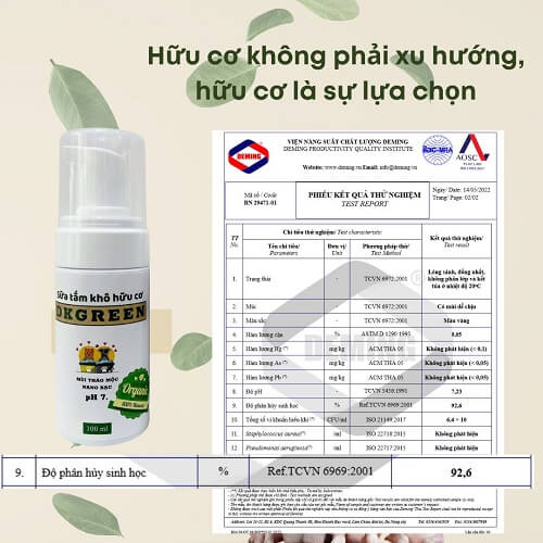 Sữa tắm khô hữu cơ chó mèo DKGREEN thơm lâu sạch khuẩn - Image 2