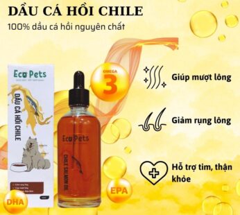 Dầu Cá Hồi Chile Ecopets: Giảm Rụng Lông, Dưỡng Da Óng Mượt