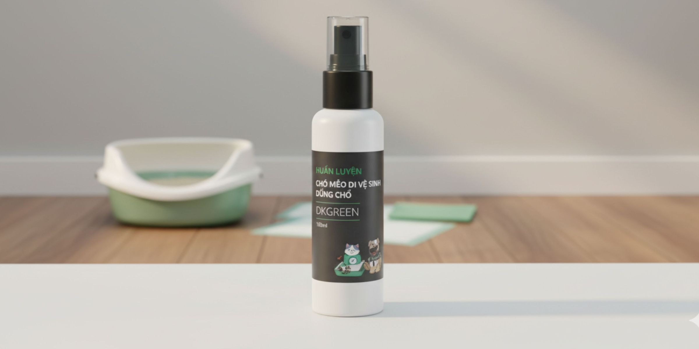 Lo lắng về chó mèo đi bậy – xịt huấn luyện chó mèo DKGREEN giải quyết tận gốc