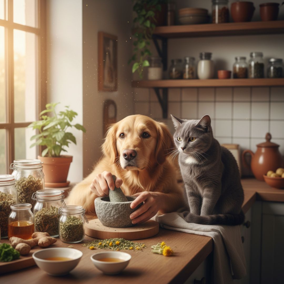 Bài Thuốc Tự Nhiên Cho Chó Mèo: Hướng Dẫn Toàn Diện Tại Nhà