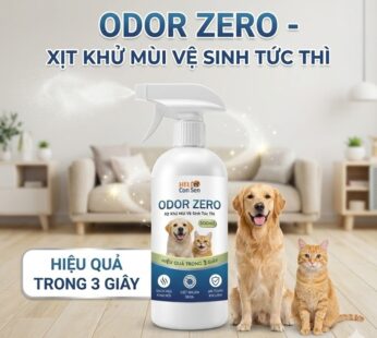 Xịt Khử Mùi & Diệt Khuẩn Odor Zero 500ml – Công Nghệ HOCl An Toàn Cho Thú Cưng